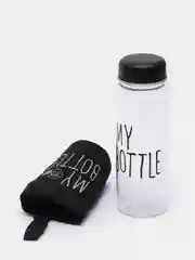 Черный бутылка для воды "My bottle" в чехле