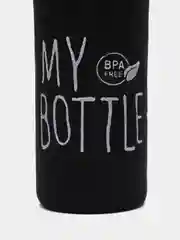 Черный бутылка для воды "My bottle" в чехле