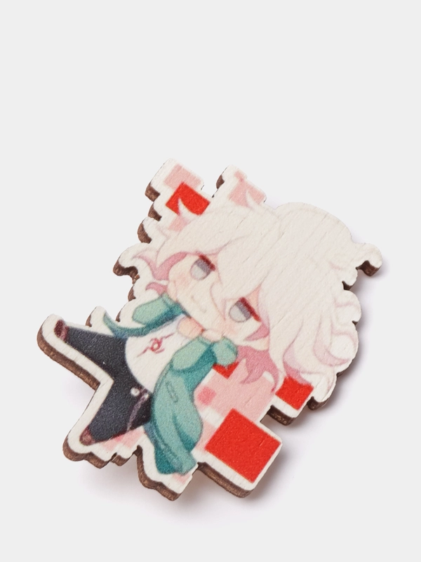 Значок деревянный по аниме "Данганронпа / Danganronpa"