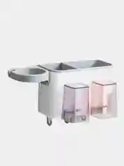 Белый стойка для зубных щеток