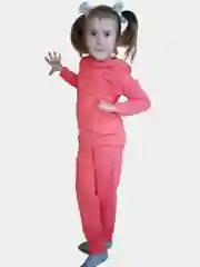 Коралловый костюм для девочек с капюшоном,с лёгким начёсом