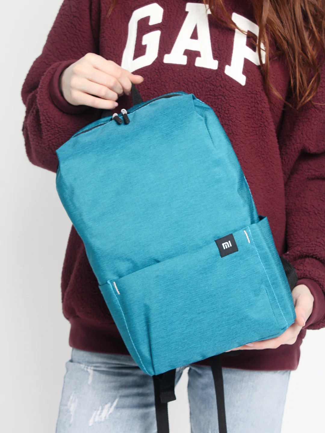 Голубой рюкзак "Xiaomi Mini bag" мужской, мини городской, женская сумка, спортивная сумка, 10 л