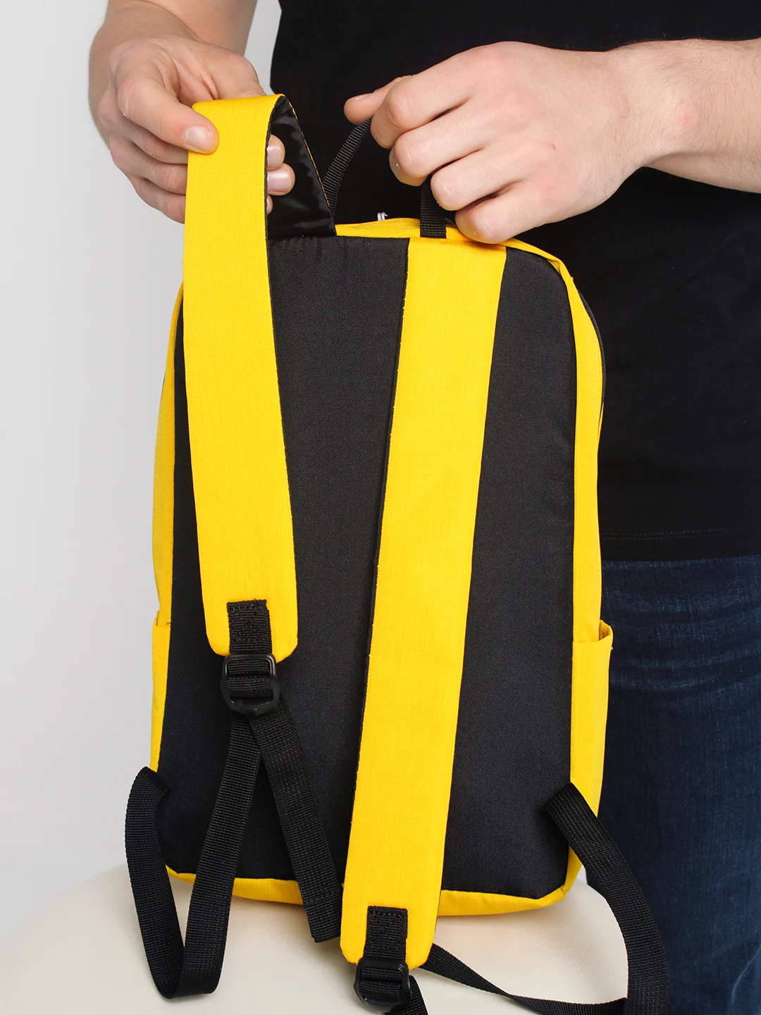 Желтый рюкзак "Xiaomi Mini bag" мужской, мини городской, женская сумка, спортивная сумка, 10 л