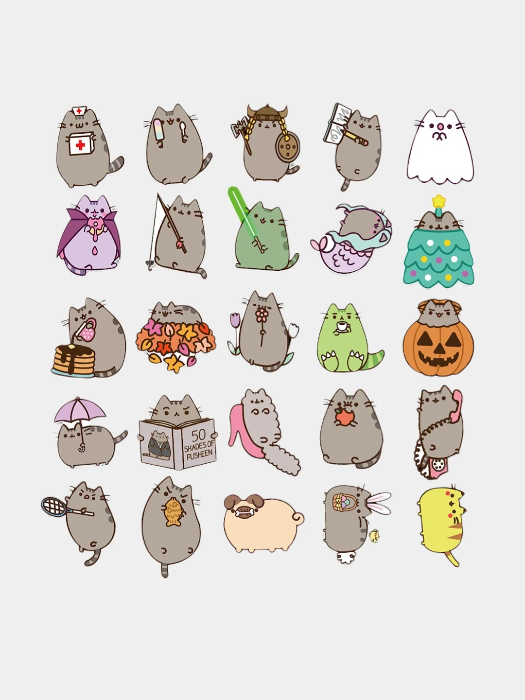Стикерпак "Котик", 50 штук