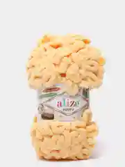 Желтый пряжа Alize puffy турецкая, длина 9 м, 100 г