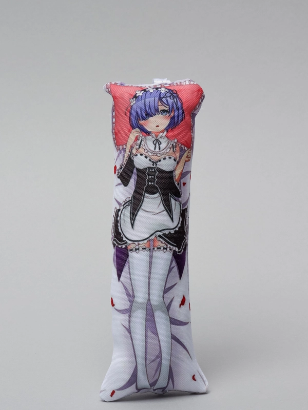 Брелок-подушка мини дакимакура по аниме "Re:Zero. Жизнь с нуля в альтернативном мире"