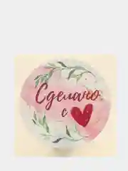 Набор наклеек для бизнеса "Сделано с любовью"