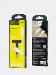 Белый кабель зарядный GF POWER, 1 м, Micro-USB/Type-C/Lighthing для Android и Apple iPhone