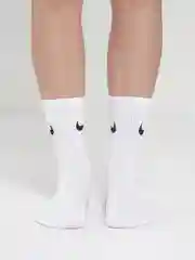 Носки женские белые, с принтом