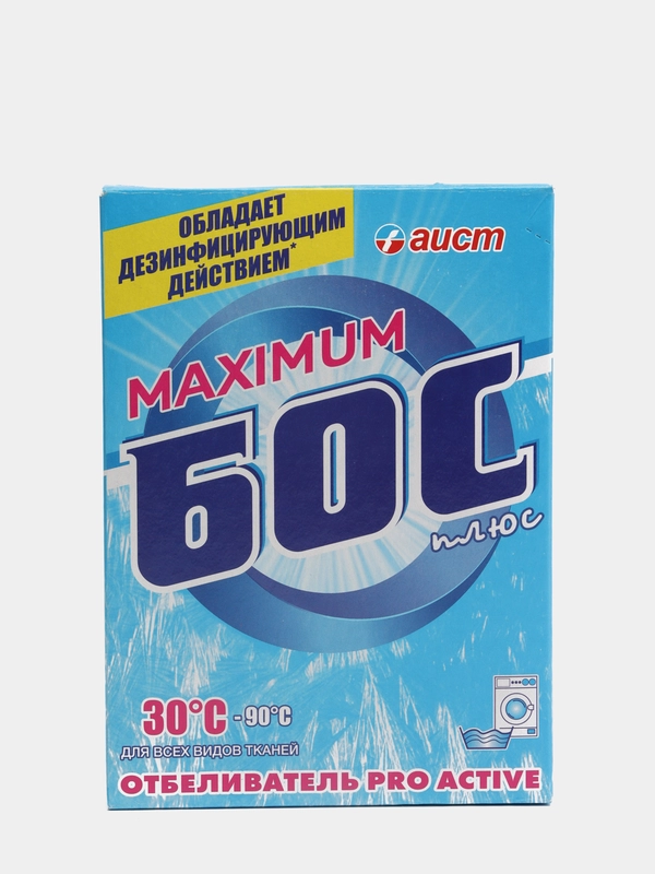 Отбеливатель для всех видов тканей Бос плюс Maximum Отбеливатель стиральный порошок, 300 г