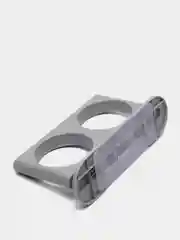 Серый держатель для фена, со стаканом