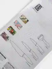 Черный ножи кухонные набор 3шт и овощечистка, набор цветных ножей
