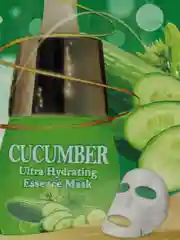 Тканевая маска с экстрактом огурца Cucumber Ultra Hydrating Essence Mask, увлажняющая
