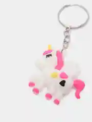 Розовый брелок Единорог для ключей
