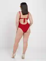 Багровый купальник слитный с подкладом, L-4XL размеры