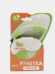 Зеленый поводок рулетка для кошек и собак