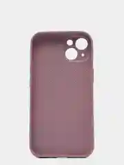 Сиреневый чехол силиконовый со стеклянной панелью для iPhone 13
