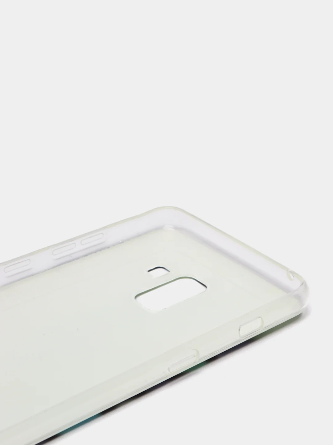 Бирюзовый чехол Samsung Galaxy A8+ / A8 Plus, Галакси А8+ / А8 Плюс силиконовый с мраморным рисунком