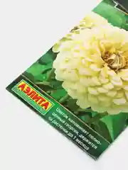 Семена цветы "Цинния Сенсация кремовая"