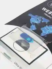 Голубой шторка для камеры