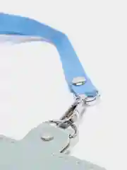 Белый бейдж с держателем для школьника/ чехол для пропуска, для карты