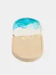 Морской подставка/подсвечник/поднос "Цвет" из гипса  18*9,5*1,6