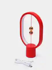 Красный настольный светильник с магнитами Levitation Lamp