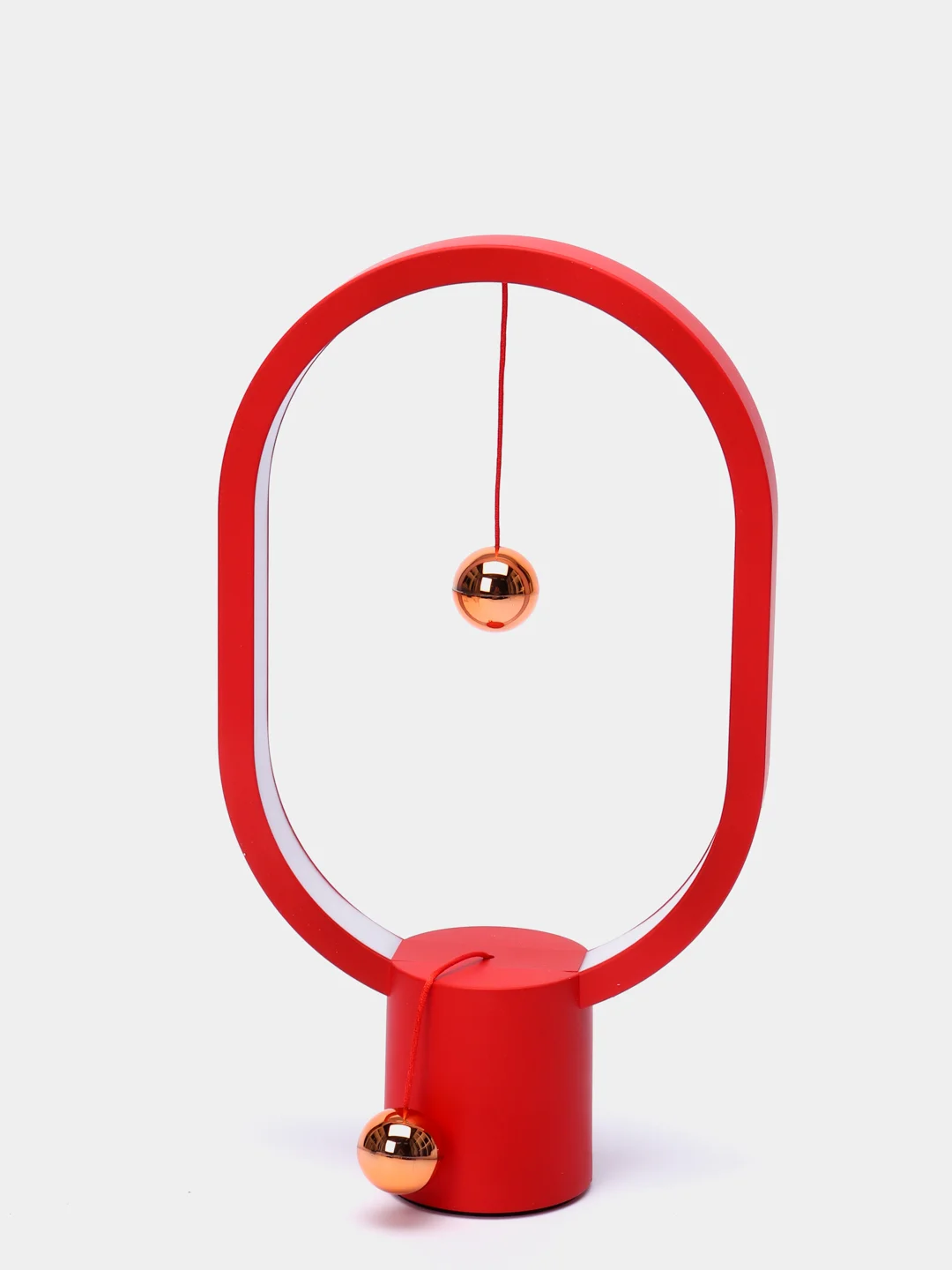 Красный настольный светильник с магнитами Levitation Lamp