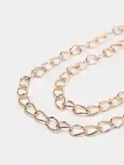 Золотой цепь с карабинами для сумки, 110 см