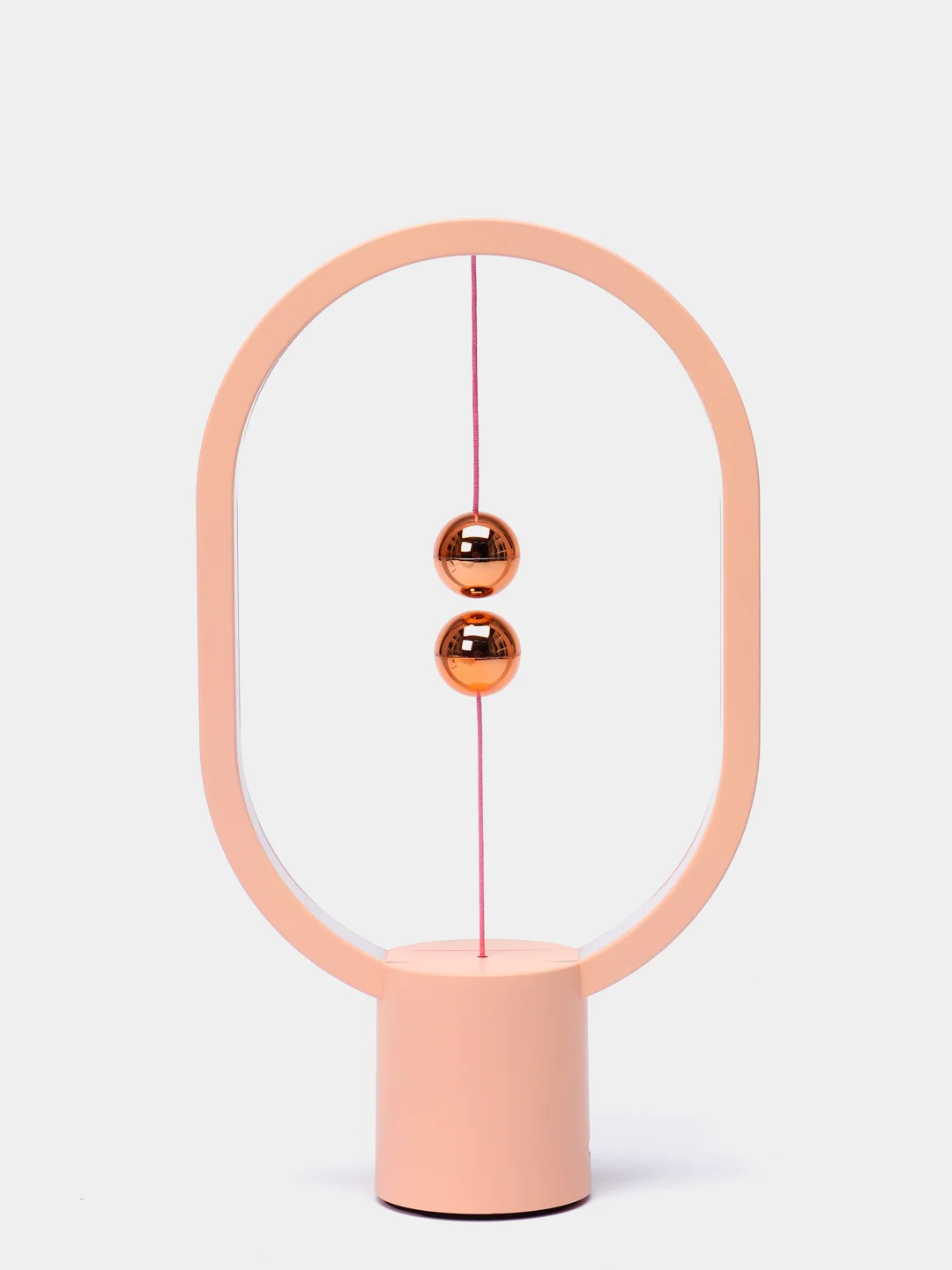 Розовый настольный светильник с магнитами Levitation Lamp
