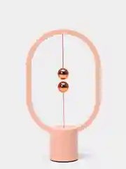 Розовый настольный светильник с магнитами Levitation Lamp
