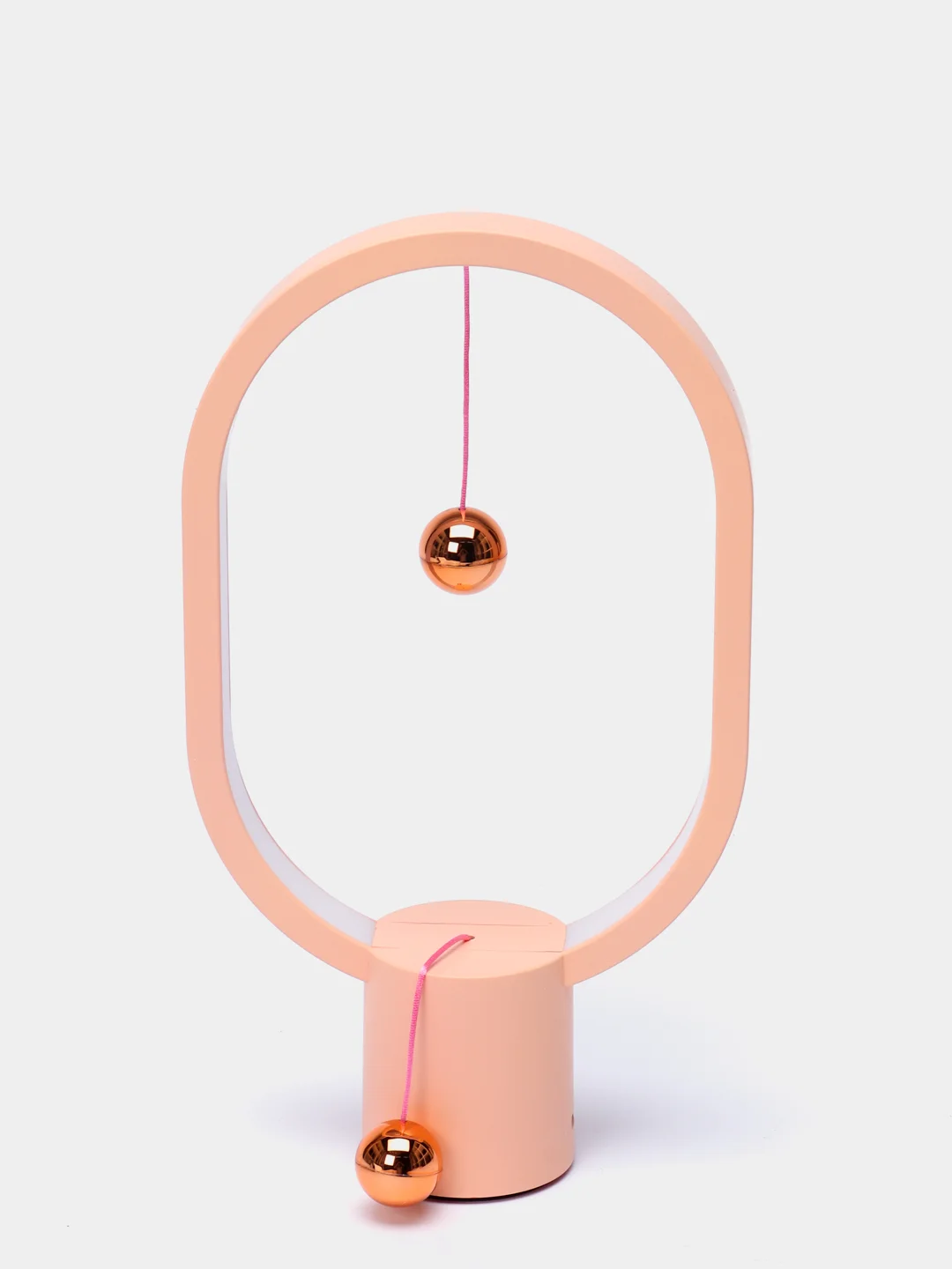 Розовый настольный светильник с магнитами Levitation Lamp