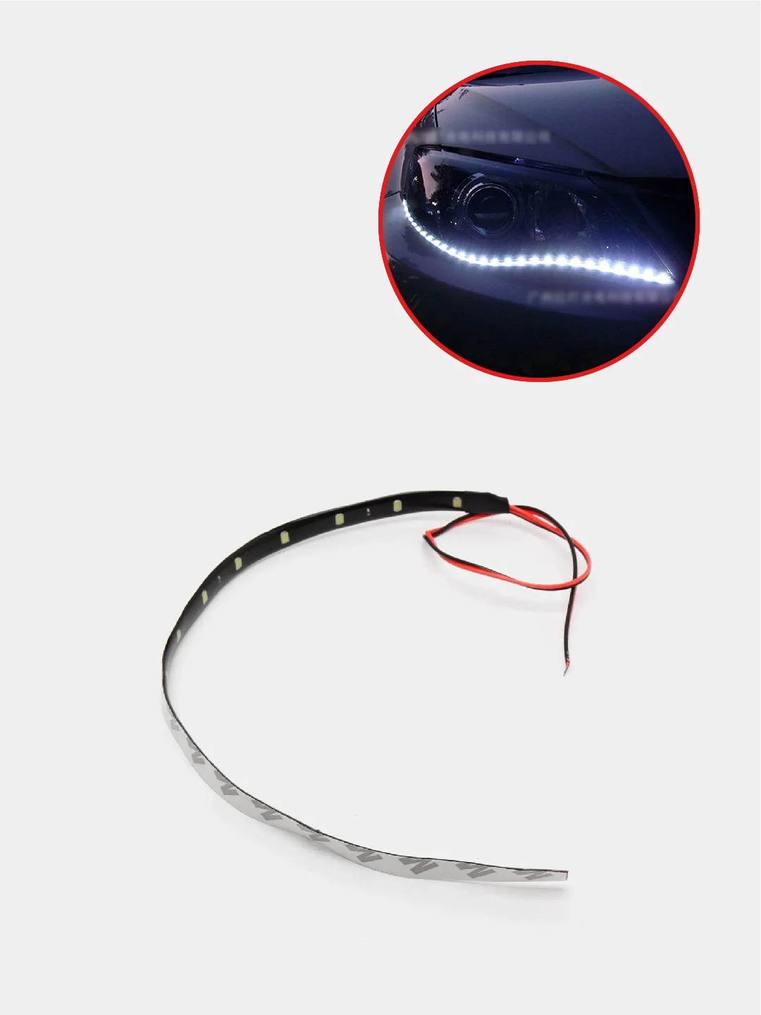 Белый светодиодная LED лента IP65 12V для подсветки салона, знака, габариток