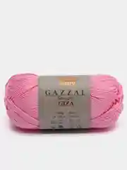 Розовый пряжа Gazzal Giza 100% Мерсеризованный хлопок 50г 125м