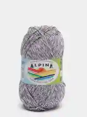 Серый меланж пряжа Alpina "Shebby" 100% хлопок 50 г, 150 м
