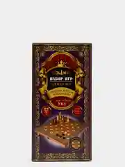 Набор игр 3 в 1: узорчатые шашки, шахматы, нарды из дерева