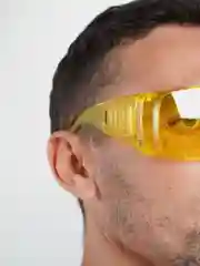 Желтый очки защитные открытого типа, монолинза
