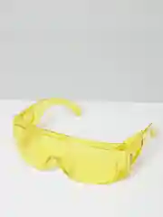 Желтый очки защитные открытого типа, монолинза