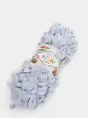Серый металлик пряжа Alize Puffy, микрополиэстер, 100 г, 9.5 м
