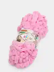 Розовый пряжа Alize Puffy, микрополиэстер, 100 г, 9.5 м