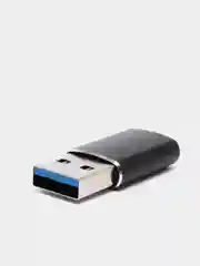 Голубой otg Адаптер переходник с USB Type - C (выход) на USB 2.0 или 3.0 (вход) / отг