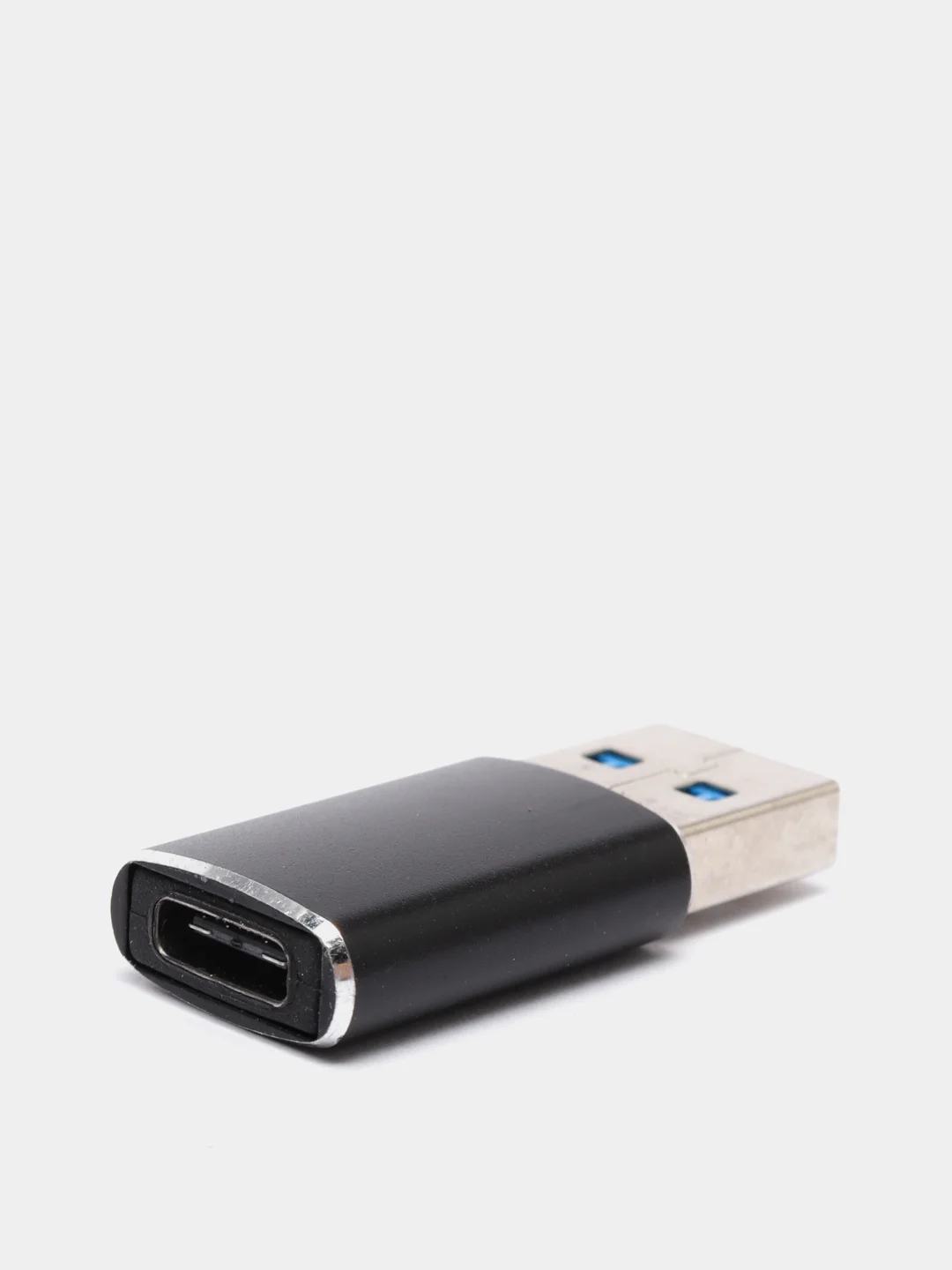 Голубой otg Адаптер переходник с USB Type - C (выход) на USB 2.0 или 3.0 (вход) / отг