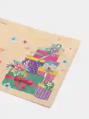 Кремовый открытк, шильдик, 11, 5 х 8, 5