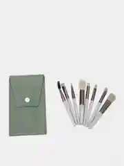 Приглушённый хаки кисти для макияжа, набор из 8 штук