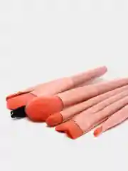Коралловый меланж кисти для макияжа, набор из 8 штук