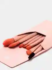 Коралловый меланж кисти для макияжа, набор из 8 штук