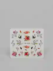 Розовый дизайн ногтей / Наклейки водные для маникюра