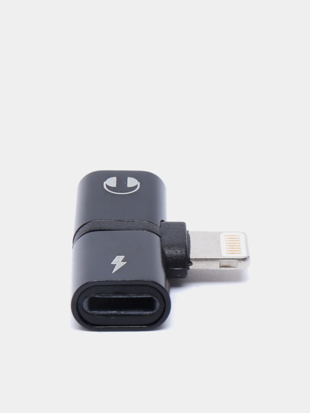 Черный разветвитель Lightning 2в1 зарядное устройство и разъем для наушников