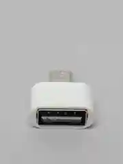 Белый переходник (адаптер) USB (мама) на Micro USB (папа)