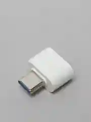 Белый otg переходник USB на Type-C (USB мама-Type-C папа)